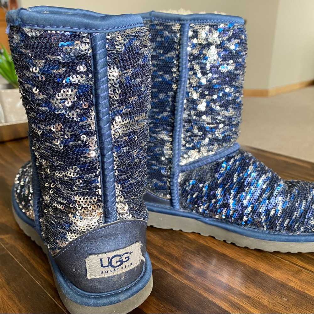 UGG classic short sequin boots size 5 women’s